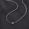 2mm Brass Rope Chain Necklaces for Men Women NJEW-G160-18P-1