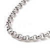 304 Stainless Steel Rolo Chain Bracelet for Men Women BJEW-E031-06P-08-2