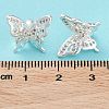 Rack Plating Brass Clear Cubic Zirconia Pendants KK-B078-03S-4