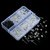 320Pcs 4 Style Eco-Friendly Plastic Stud Earring Findings KY-FS0001-18-2