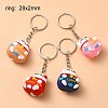 4Pcs PVC Cartoon Lucky Cat Doll Pendant Keychain KEYC-YW0001-10-3