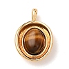 Natural Tiger Eye Pendants KK-A279-16G-1