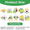 20Pcs 10 Styles Alloy Enamel Pendants ENAM-YW0009-29-2