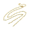 Brass Chain Necklace Making KK-K337-13G-09-1