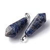 Natural Sodalite Pointed Pendants G-I314-02P-05A-2