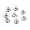 304 Stainless Steel Bead Cap Pendant Bails LS-X-STAS-G224-24P-10-1
