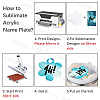 8Pcs Acrylic Heat Transfer Big Pendants FIND-SP0003-09D-5