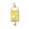 Rack Plating Brass Enamel Pendants KK-S372-03D-01-1