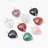 Natural & Synthetic Mixed Stone Pendants G-G713-F-1