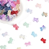 120Pcs 15 Colors Transparent Spray Paint Glass Beads GLAA-FS0002-12B-2