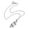 304 Stainless Steel Macrame Pouch Empty Stone Holder for Pendant Necklaces Making NJEW-TA00100-01-1