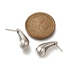 Rack Plating Teardrop Brass Stud Earrings EJEW-H143-18P-01-5