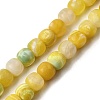 Dyed & Heated Natural Fire Crackle Agate Beads Strands G-NH0067-A01-1