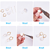 Beebeecraft DIY Pearl Earring Making Kits DIY-BBC0001-06-4