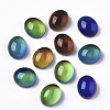 Translucent Glass Cabochons GLAA-T023-02C-01-1