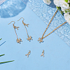 8Pcs 2 Styles Brass Micro Pave Cubic Zirconia Charms KK-AR0004-60-4