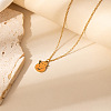 Halloween 304 Stainless Steel Enamel Pendant Necklaces for Women FS-WGABD3E-03-1