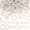 200Pcs 16 Styles Wood Sheets WOOD-PH0003-95-1