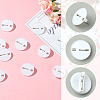 80Pcs Plastic Brooch Base Settings KY-SC0002-39B-3