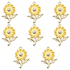 8Pcs Alloy Enamel Pendants ENAM-YW0002-31H-1