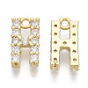 Brass Micro Pave Cubic Zirconia Charms KK-T060-05-H-G-NF-2