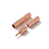 Brass Bayonet Clasps KK-WH0062-36A-RG-1