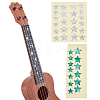2 Sheets 2 Styles Paper Picture Stickers for Guitar Fingerboard Decoration STIC-FH0001-30-1