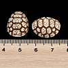 Ocean Theme Spray Painted Opaque Acrylic Beads ACRP-F003-02I-3