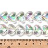 Electroplate Glass Beads Strands X-EGLA-B008-01A-HR01-4