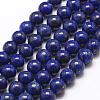 Natural Lapis Lazuli Bead Strands G-G953-04-8mm-8