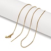 Ion Plaing(IP) 304 Stainless Box Chain Necklaces X-NJEW-Q003-03G-1