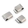 Tarnish Resistant 316 Surgical Stainless Steel Magnetic Clasps with Glue-in Ends STAS-F269-04P-01-2