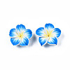 Handmade Polymer Clay 3D Flower Plumeria Beads CLAY-Q192-30mm-05-4