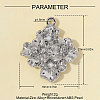 Zinc Alloy with Crystal Rhinestone Pendants RB-OY001-91P-2