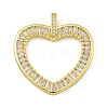 Rack Plating Brass Pave Cubic Zirconia Pendants KK-U029-10G-04-1