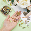 50Pcs 5 Styles Natural Mixed Gemstone Pendants G-HY0001-47-3