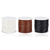 60M 3 Colors Round Waxed Polyester Cord OCOR-DR0001-28A-1