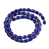 Handmade Millefiori Glass Oval Beads Strands LK-Z001-02A-02-3