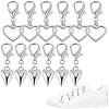 2Sets 12Pcs 2 Styles  Alloy Shoe Charms AJEW-CP0006-55-1