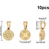 Unicraftale 304 Stainless Steel Coin Pendants STAS-UN0017-45G-4