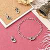 4Pcs 2 Styles Brass Lobster Claw Clasps KK-CJ0004-46-6
