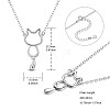 SHEGRACE Rhodium Plated 925 Sterling Silver Pendant Necklaces JN972A-6