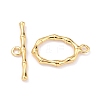 Rack Plating Brass Toggle Clasps KK-B036-07G-2