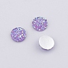 Druzy Resin Cabochons RESI-WH0026-03A-05-1