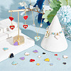   84Pcs 14 Style Alloy Enamel Charms ENAM-PH0002-31-5