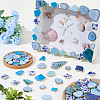500G 4 Styles Mosaic Tiles Porcelain Cabochons DIY-SP0007-73-4
