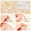 ARRICRAFT 660Pcs 12 Styles Iron Textured Jump Rings IFIN-AR0001-36-3