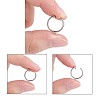 316 Surgical Stainless Steel Clip-on Hoop Earrings X-STAS-S101-15mm-01P-4