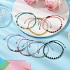 7Pcs Natural Gemstone Braided Beaded Bracelets BJEW-JB11420-1