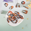 DIY Two Tone Dangle Earring Making Kit DIY-TA0009-01C-5
